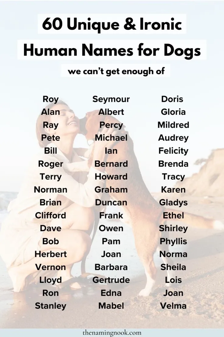 dog names that are also human names