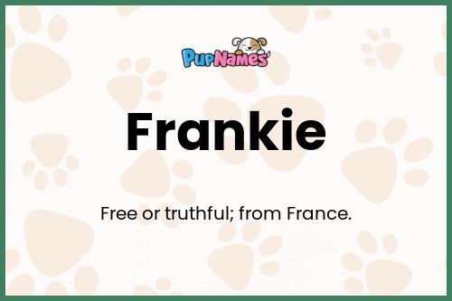 dog names that go with frankie