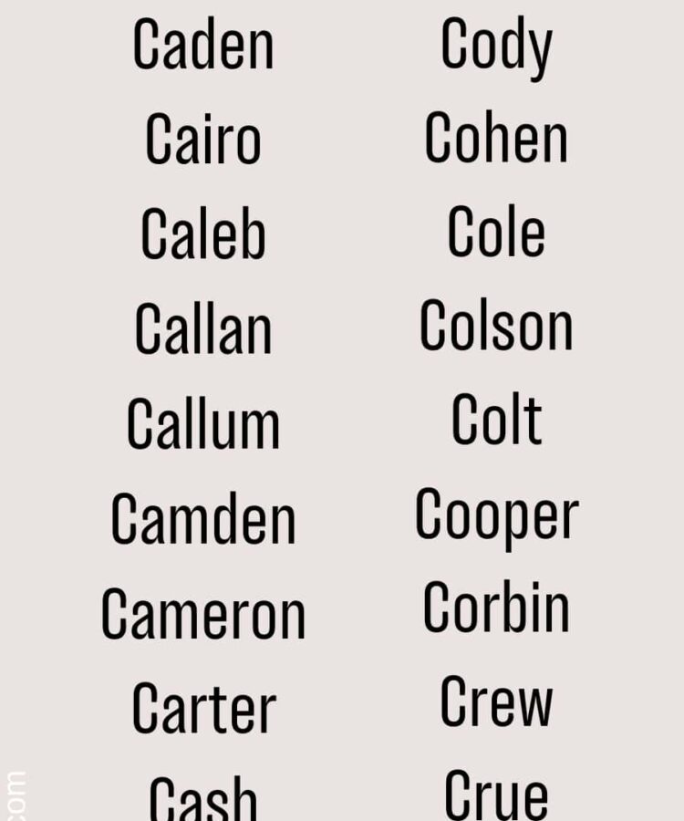 White Boy Names That Start with S