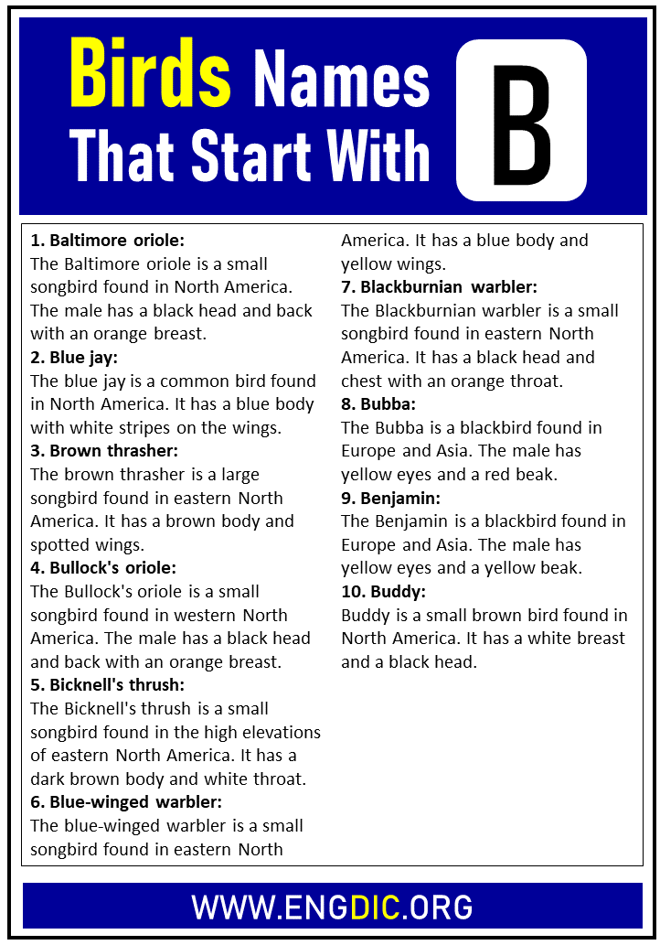 bird-names-beginning-with-b