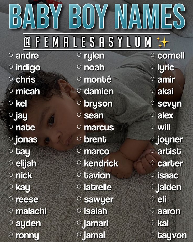 Mixed Baby Boy Names Black and White