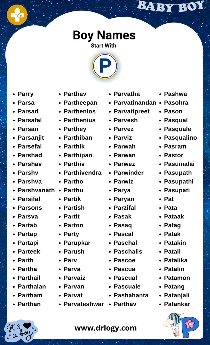 Unique Boy Names That Start With P