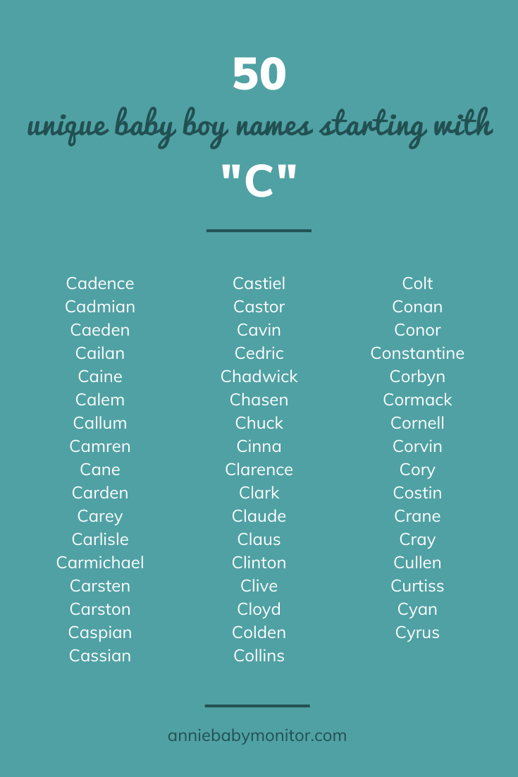 unique-names-that-start-with-c-boy