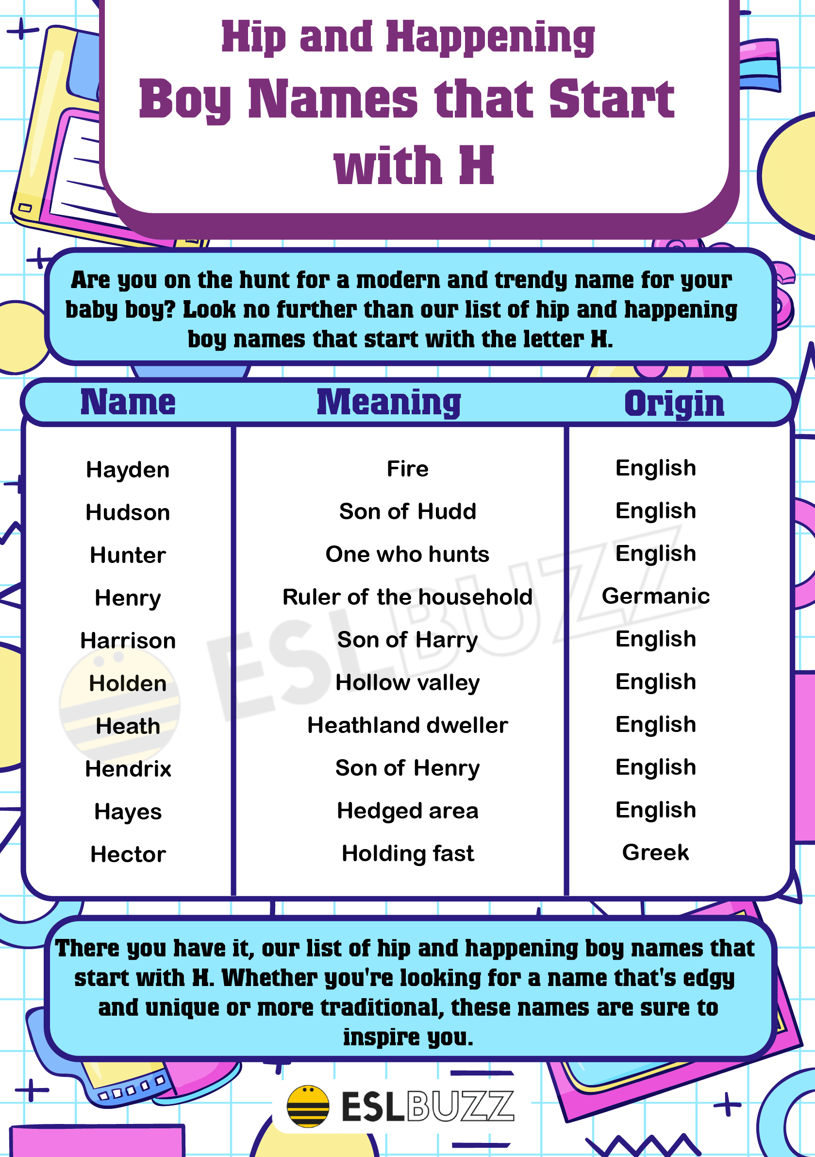 unique-names-that-start-with-h-boy