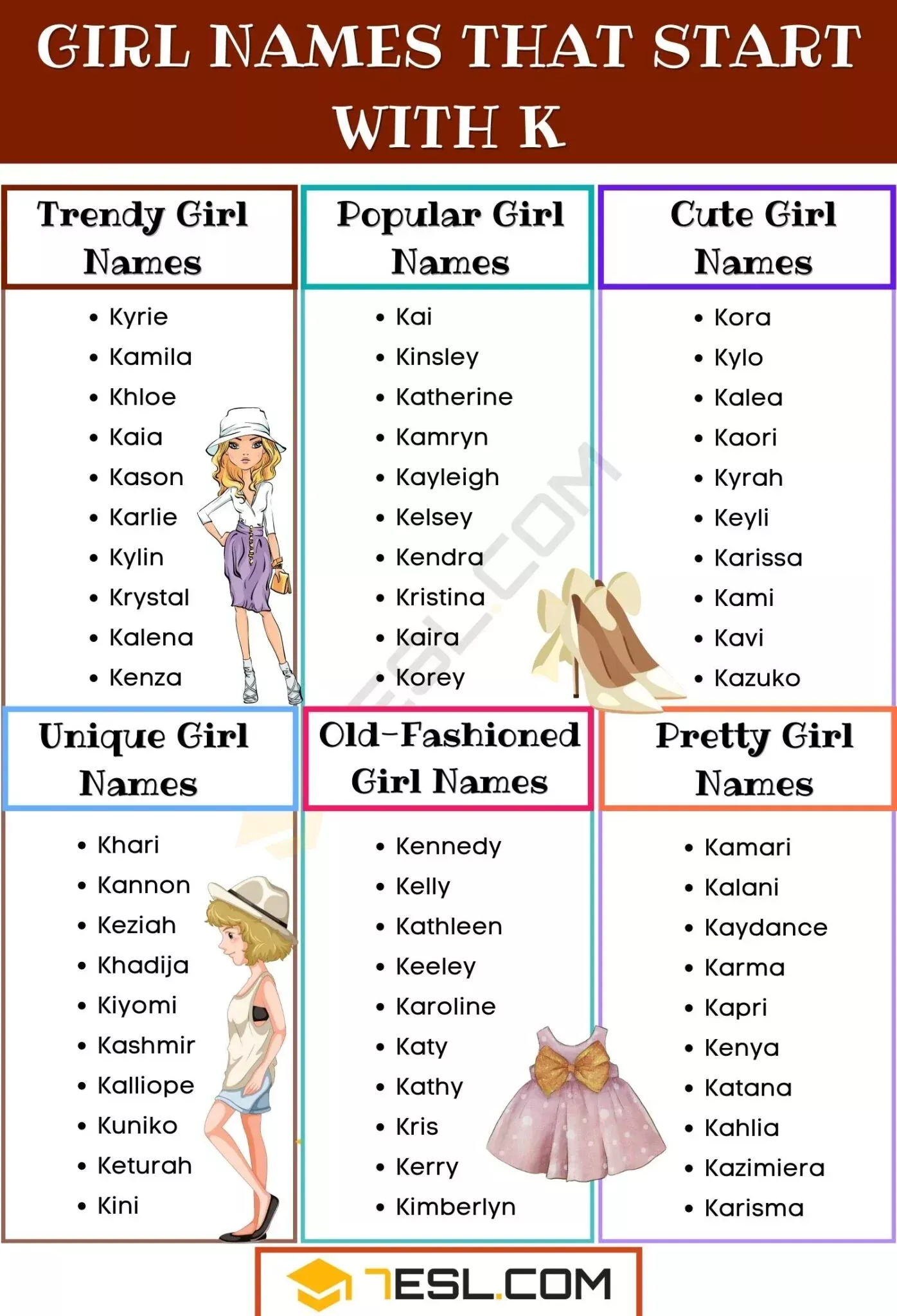 Cute Baby Girl Names That Start With K