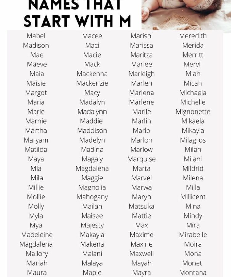 Names for Girls That Start With T