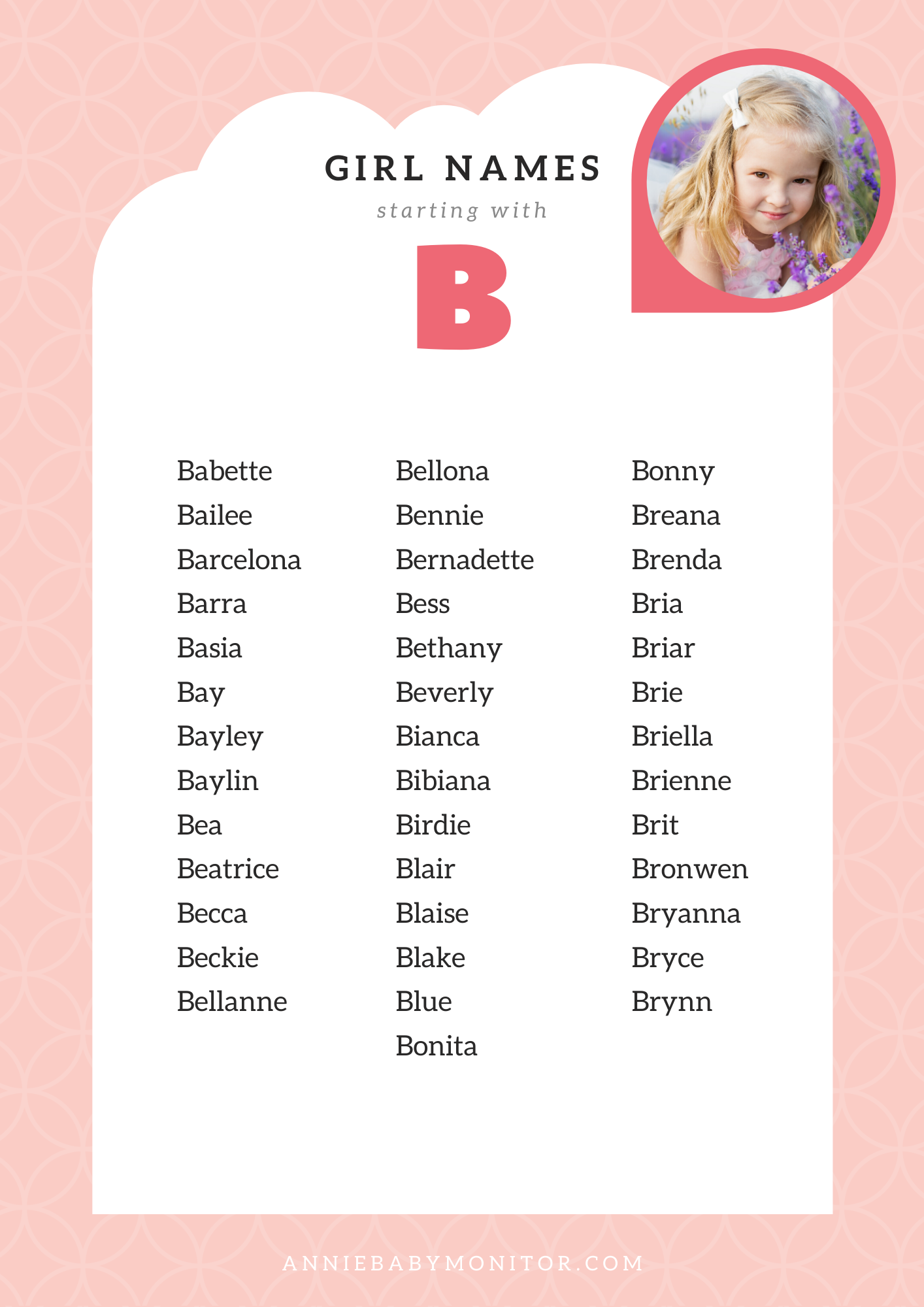 Girl's Names That Start With B