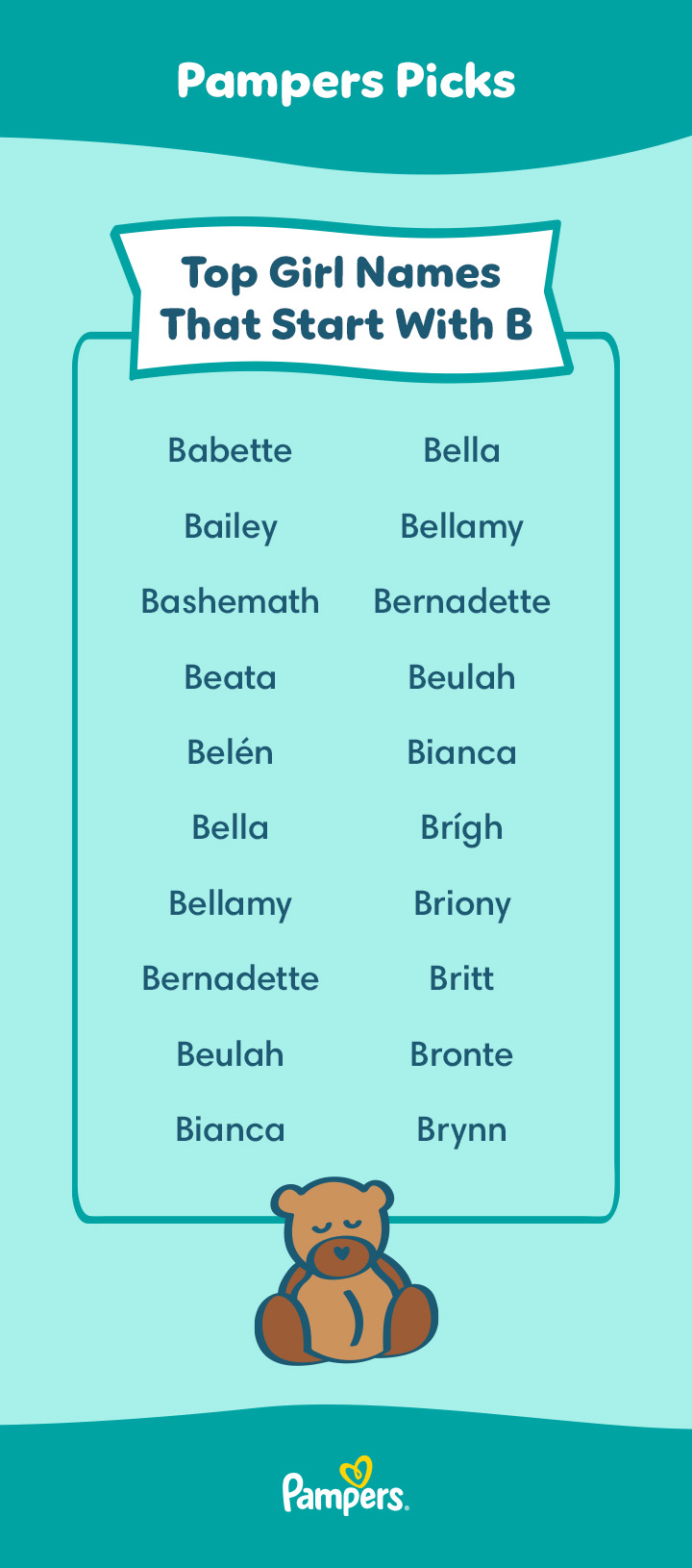 Girls Names That Start With the Letter B