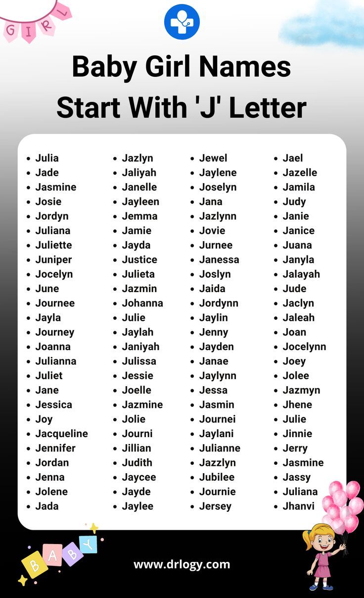 Baby Girl Names That Start With J Unique