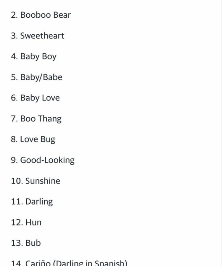 Vietnamese Pet Names for Boyfriend