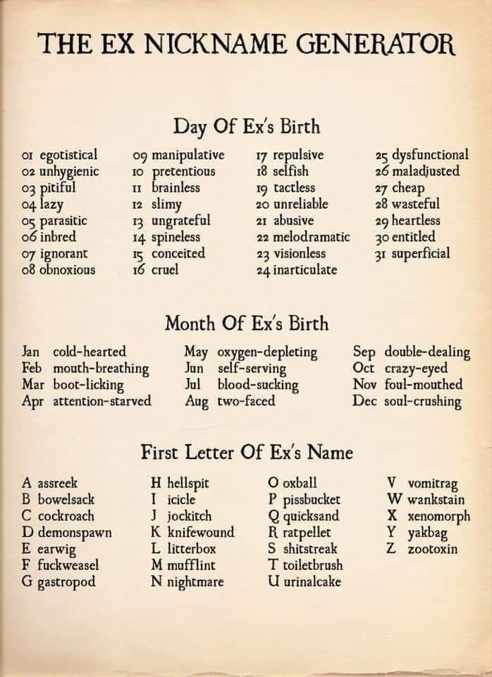 Obnoxious Pet Names for Boyfriend