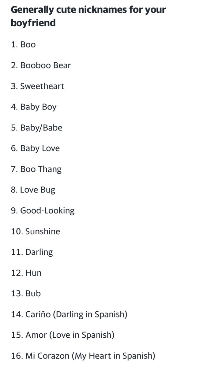 weird-pet-names-for-boyfriend