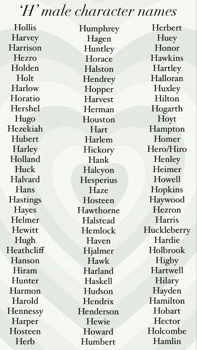 last-names-that-start-with-h