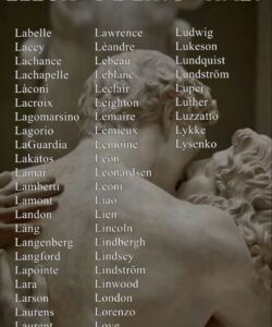 last-names-that-start-with-l