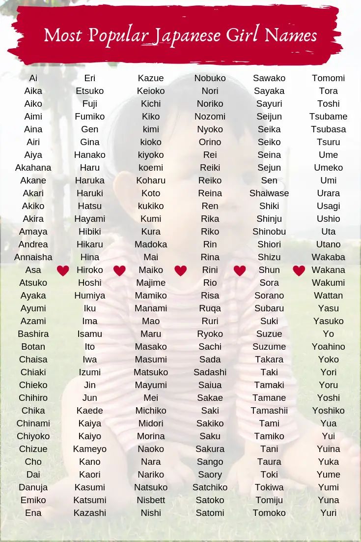 common-female-japanese-last-names