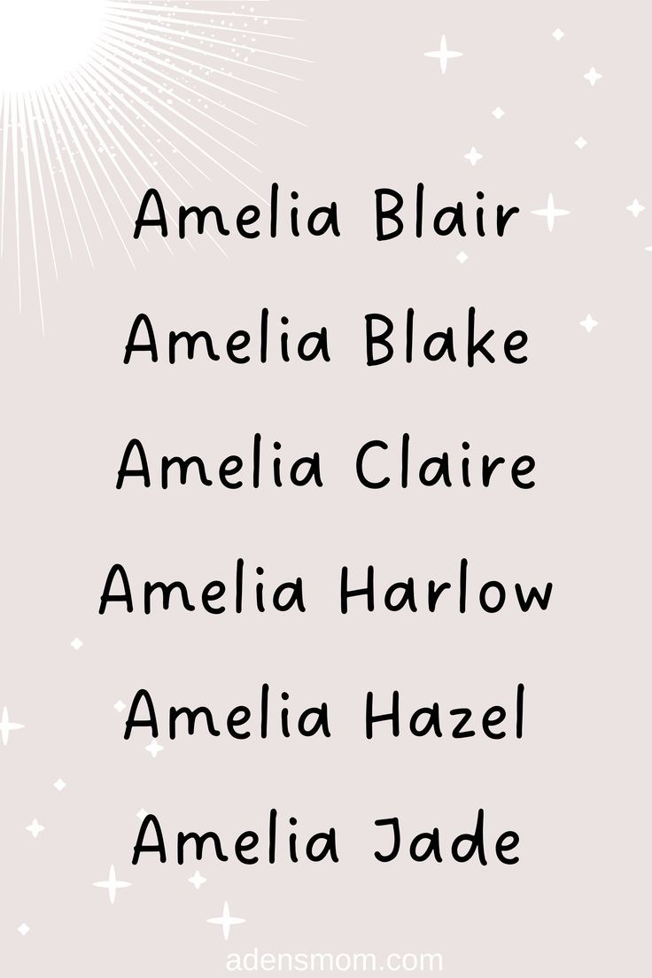 good-middle-name-for-amelia