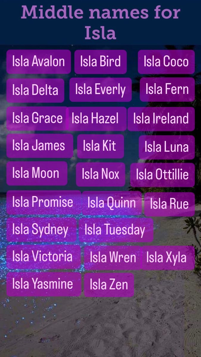 one-syllable-middle-name-for-isla