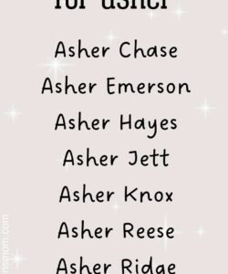 unique-middle-name-for-asher