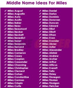 unique-middle-name-for-miles