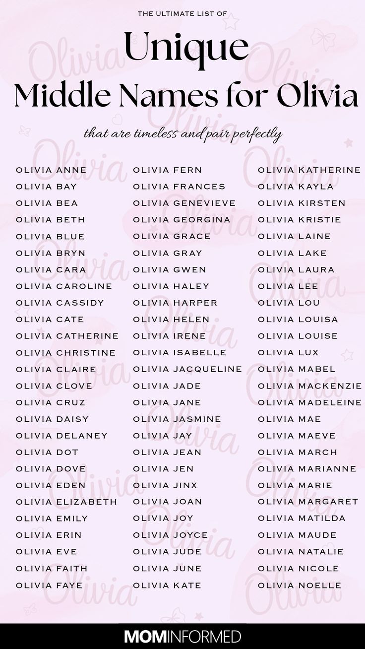 unique-middle-name-for-olivia